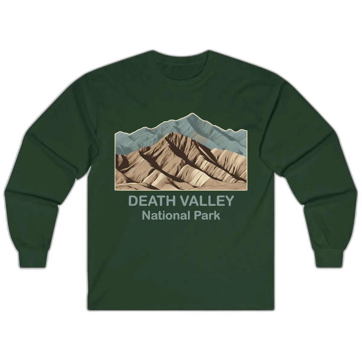 Death Valley National Park Long Sleeve in Forest Green
