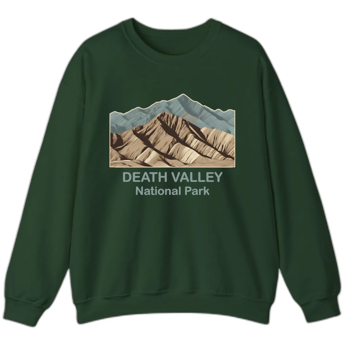 Death Valley National Park Sweatshirt in Forest Green