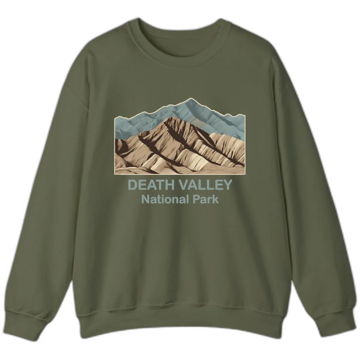 Death Valley National Park Sweatshirt in Military Green