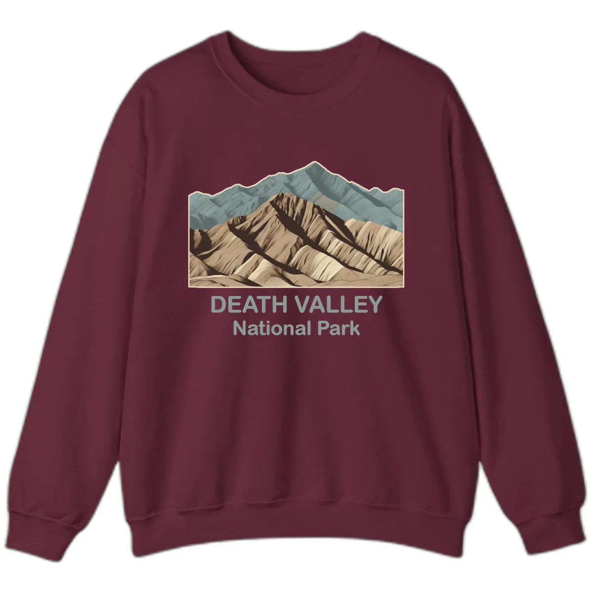 Death Valley National Park Sweatshirt in Maroon
