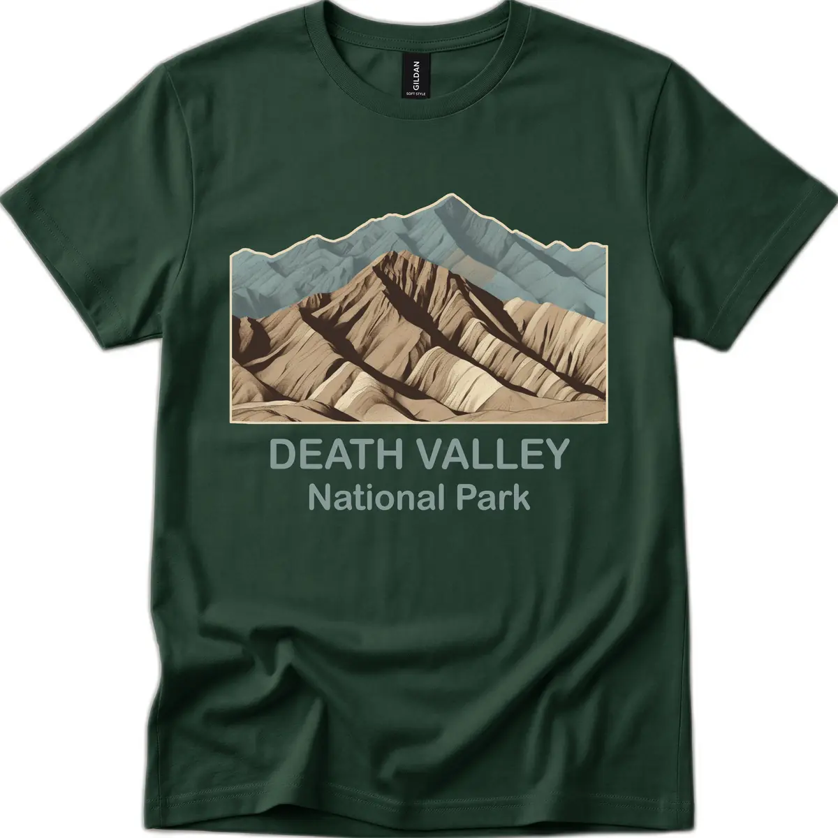 Death Valley National Park T-Shirt in Forest Green