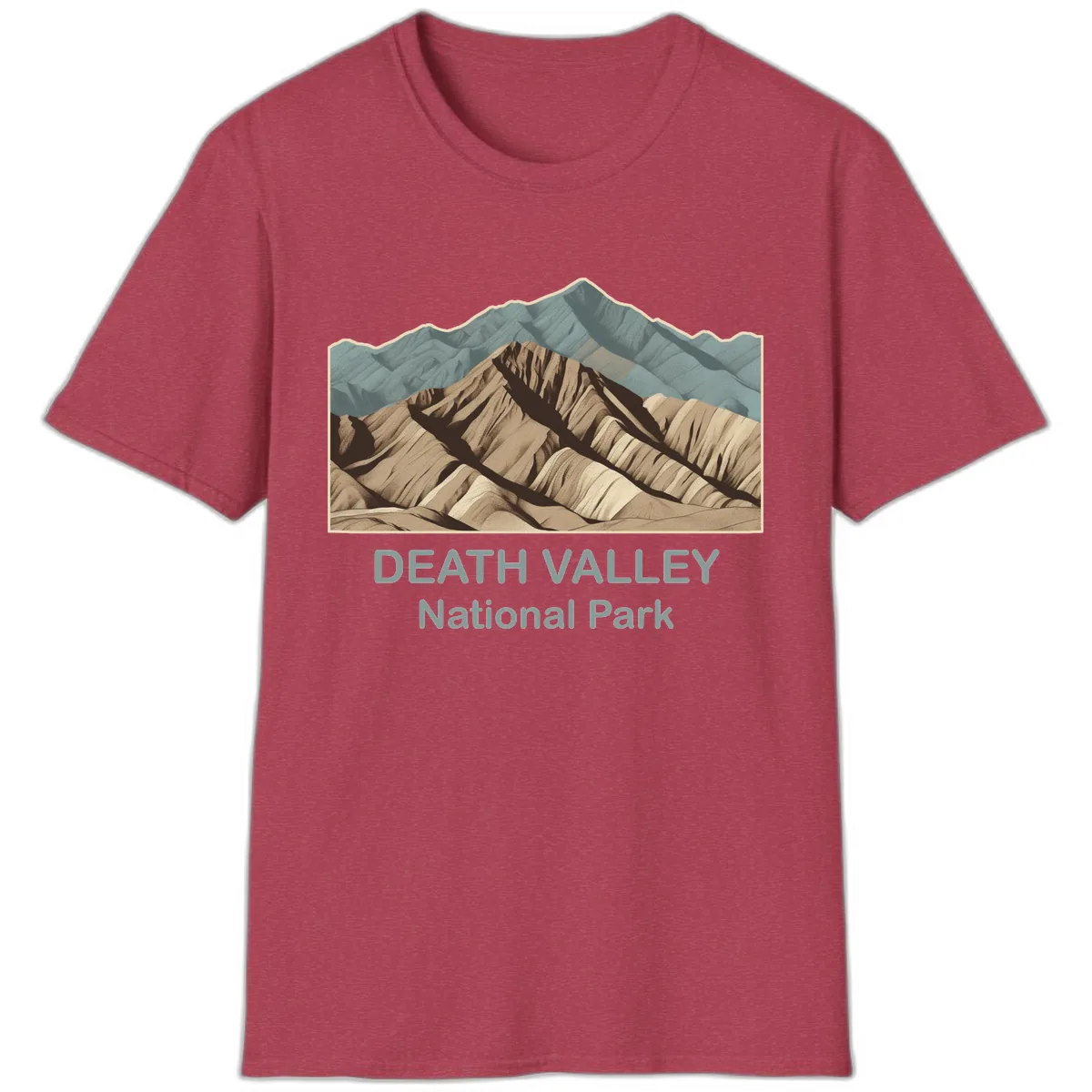 Death Valley National Park T-Shirt in Heather Cardinal