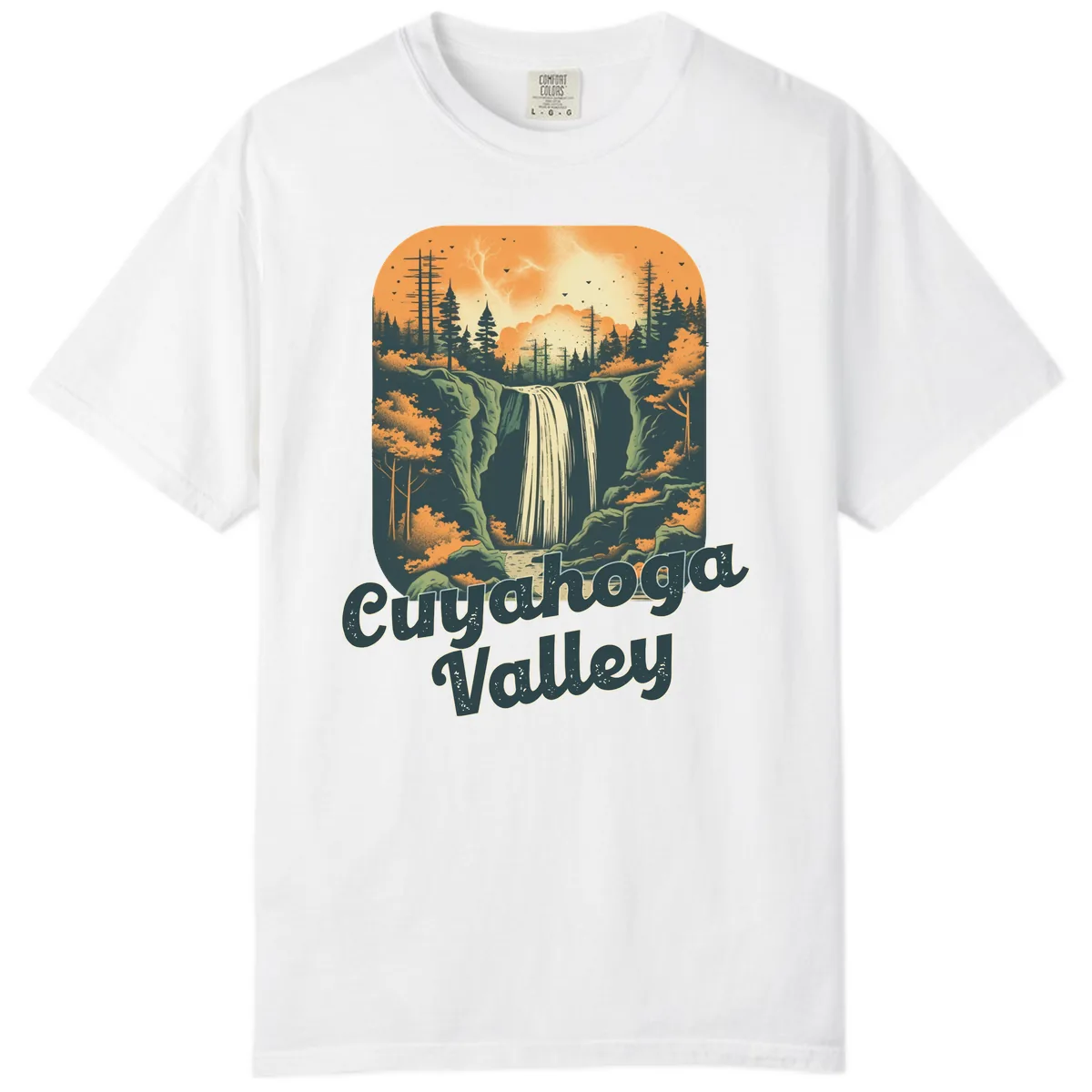 Eureka Valley Waterfall Comfort Color in White