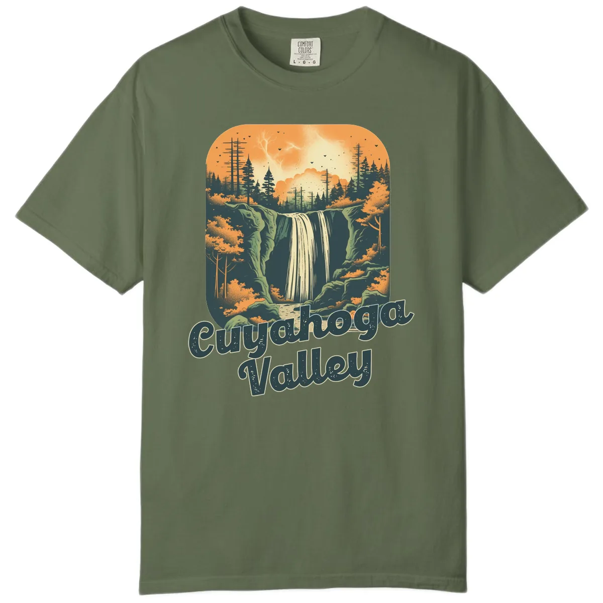 Eureka Valley Waterfall Comfort Color in Sage