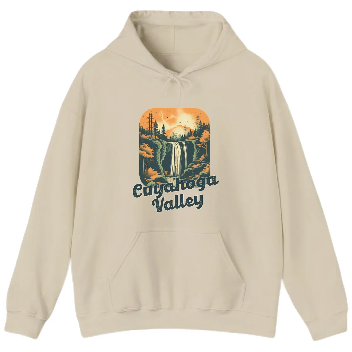 Eureka Valley Waterfall Hoodie in Sand