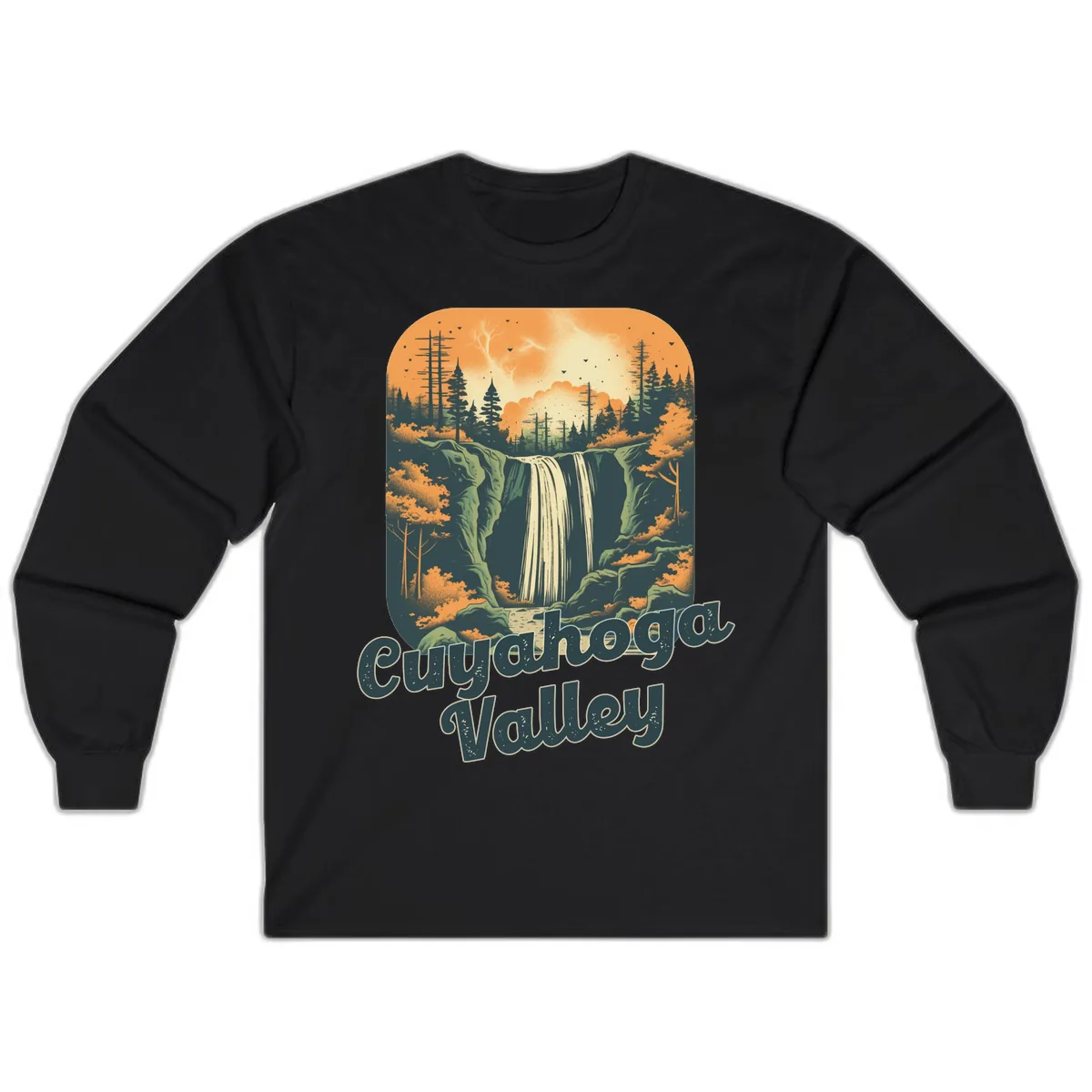 Eureka Valley Waterfall Long Sleeve in Black