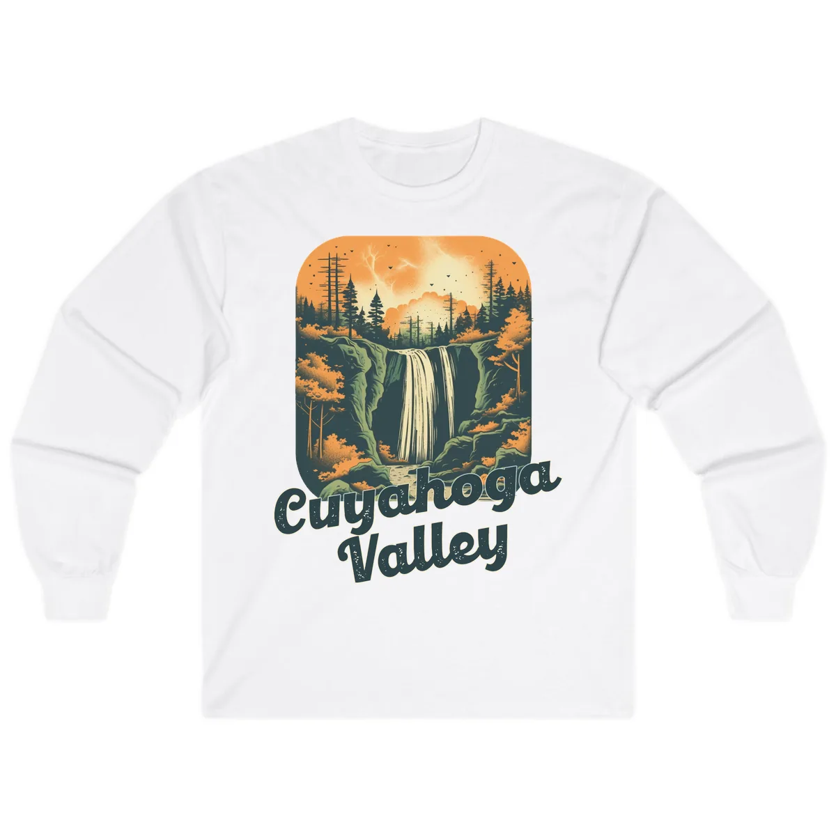 Eureka Valley Waterfall Long Sleeve in White