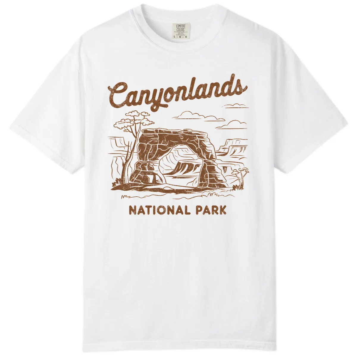 Canyonlands National Park Desert Vista Comfort Color in White