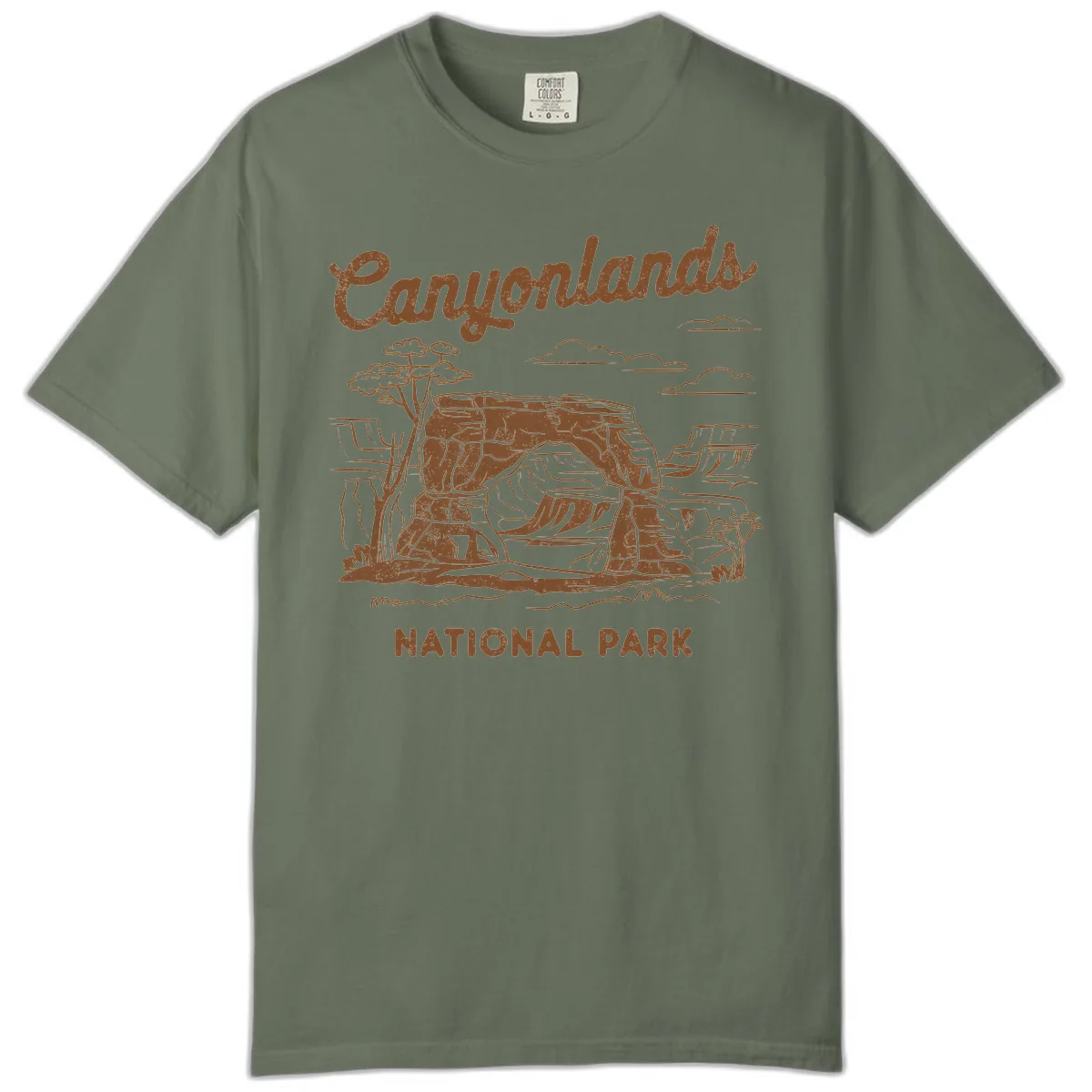 Canyonlands National Park Desert Vista Comfort Color in Moss
