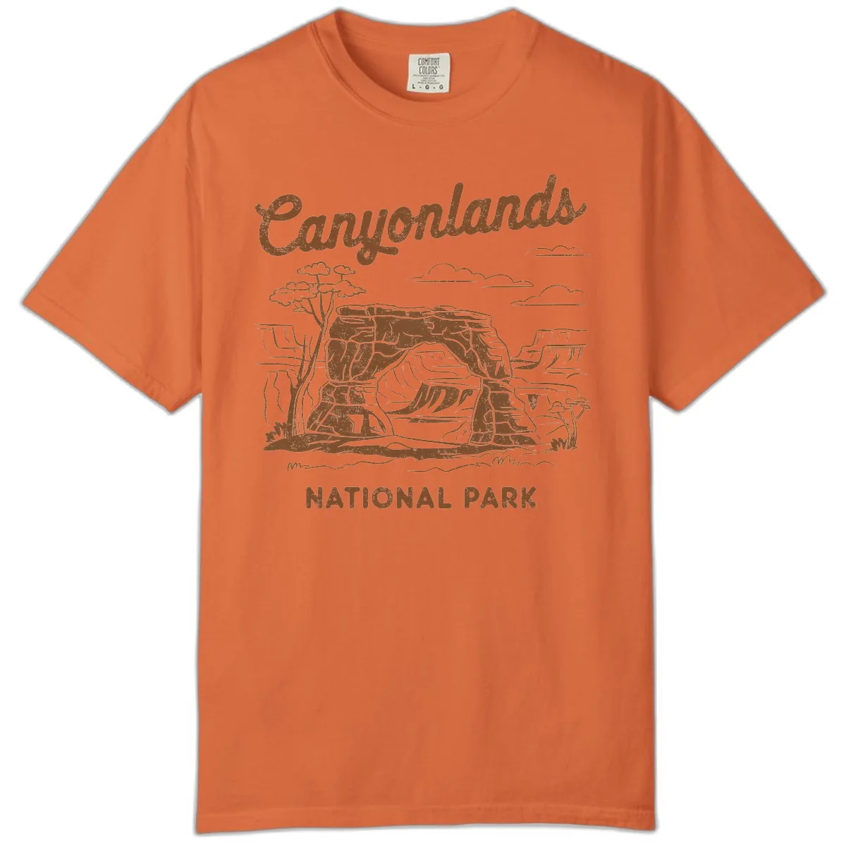 Canyonlands National Park Desert Vista Comfort Color in Burnt Orange