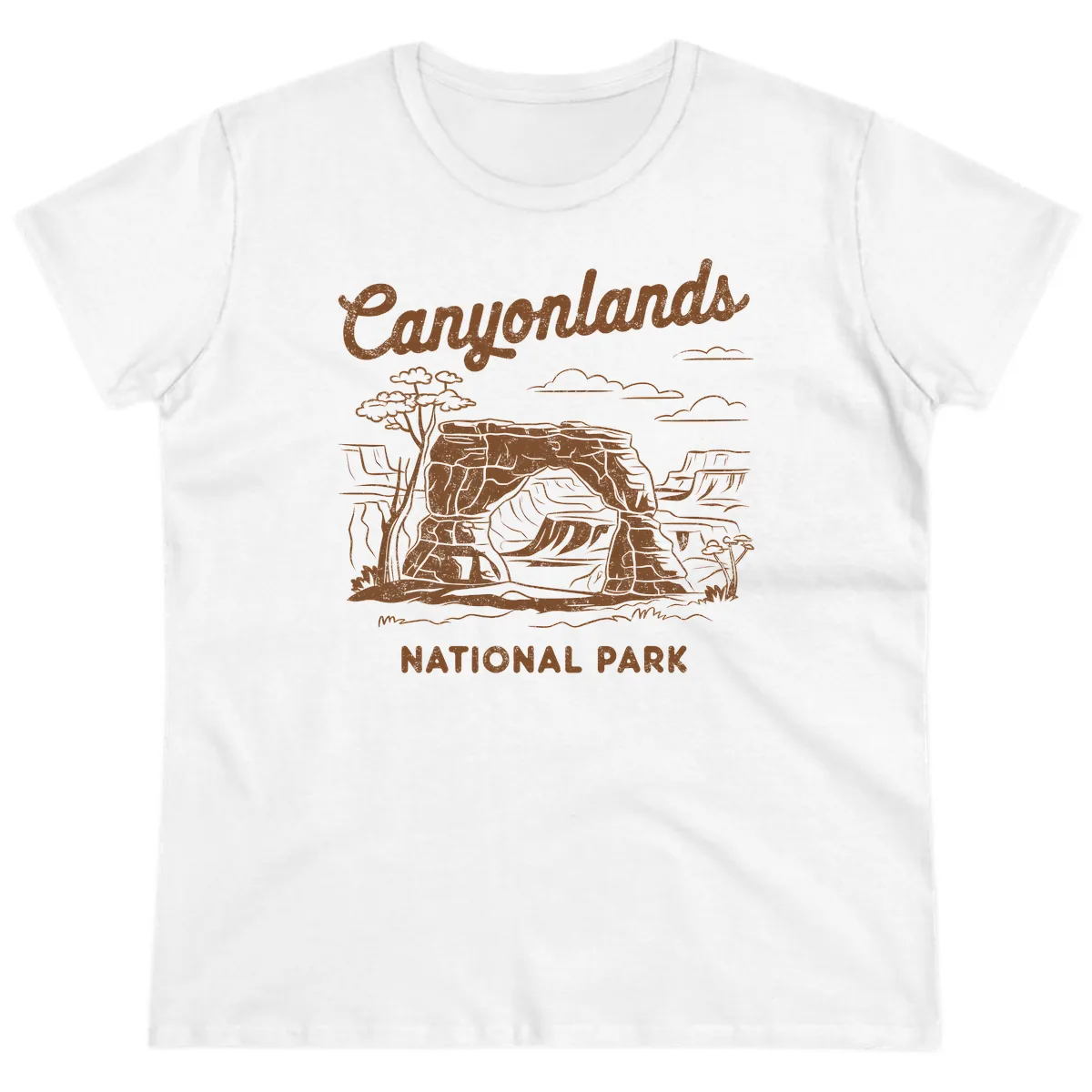 Canyonlands National Park Desert Vista Ladies Tee in White