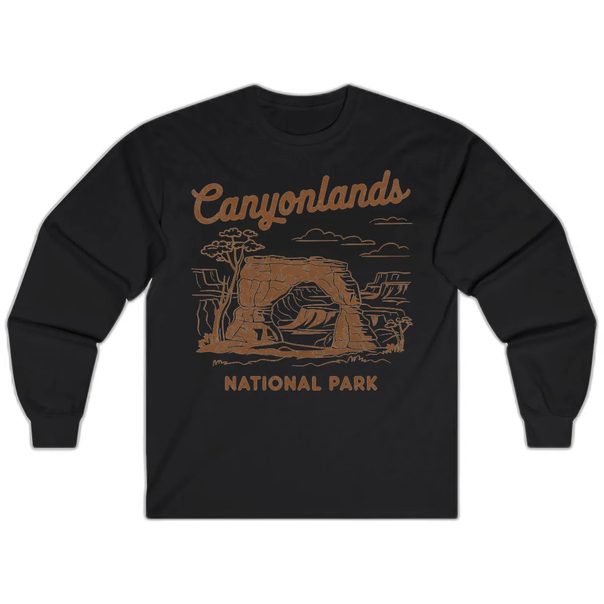 Canyonlands National Park Desert Vista Long Sleeve in Black