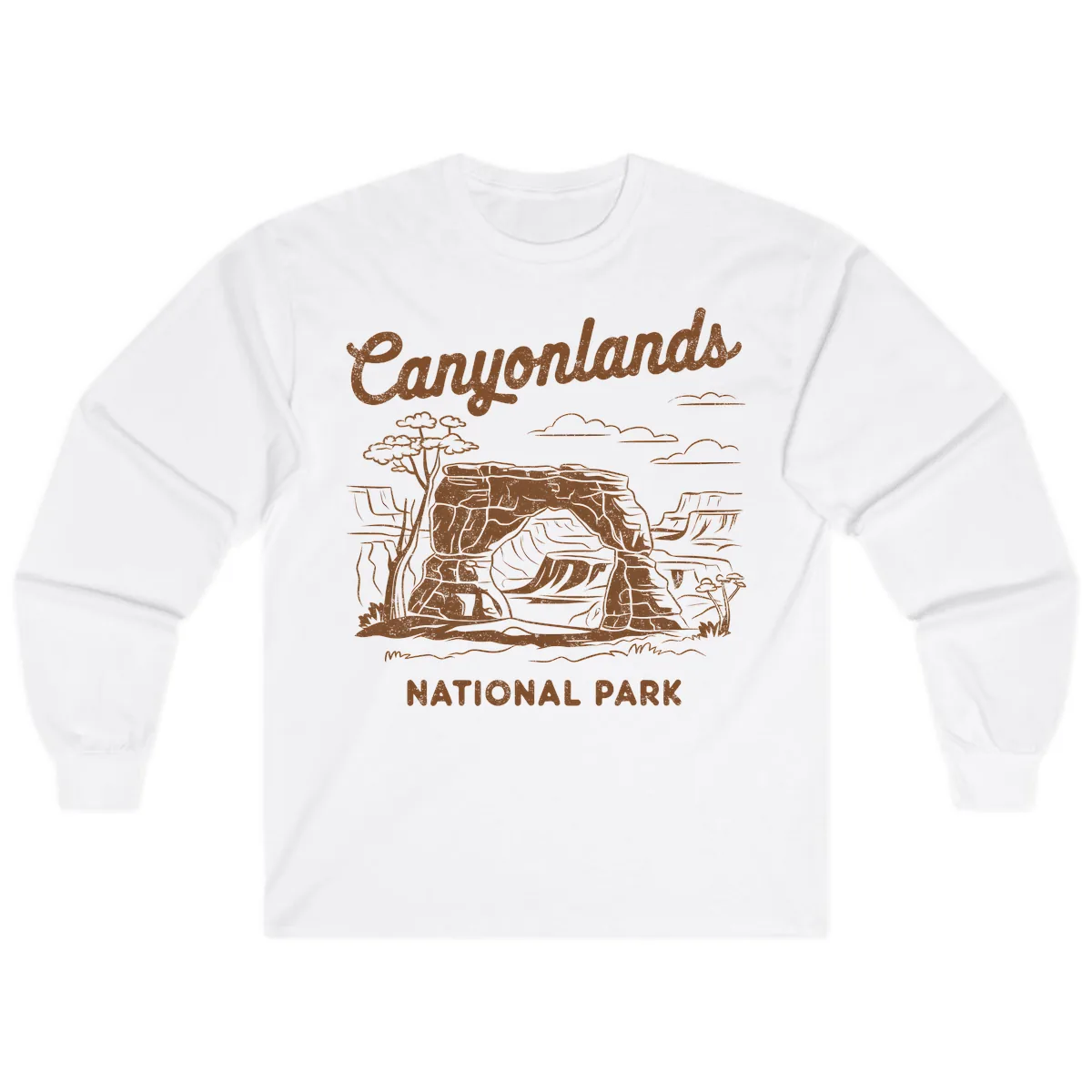 Canyonlands National Park Desert Vista Long Sleeve in White