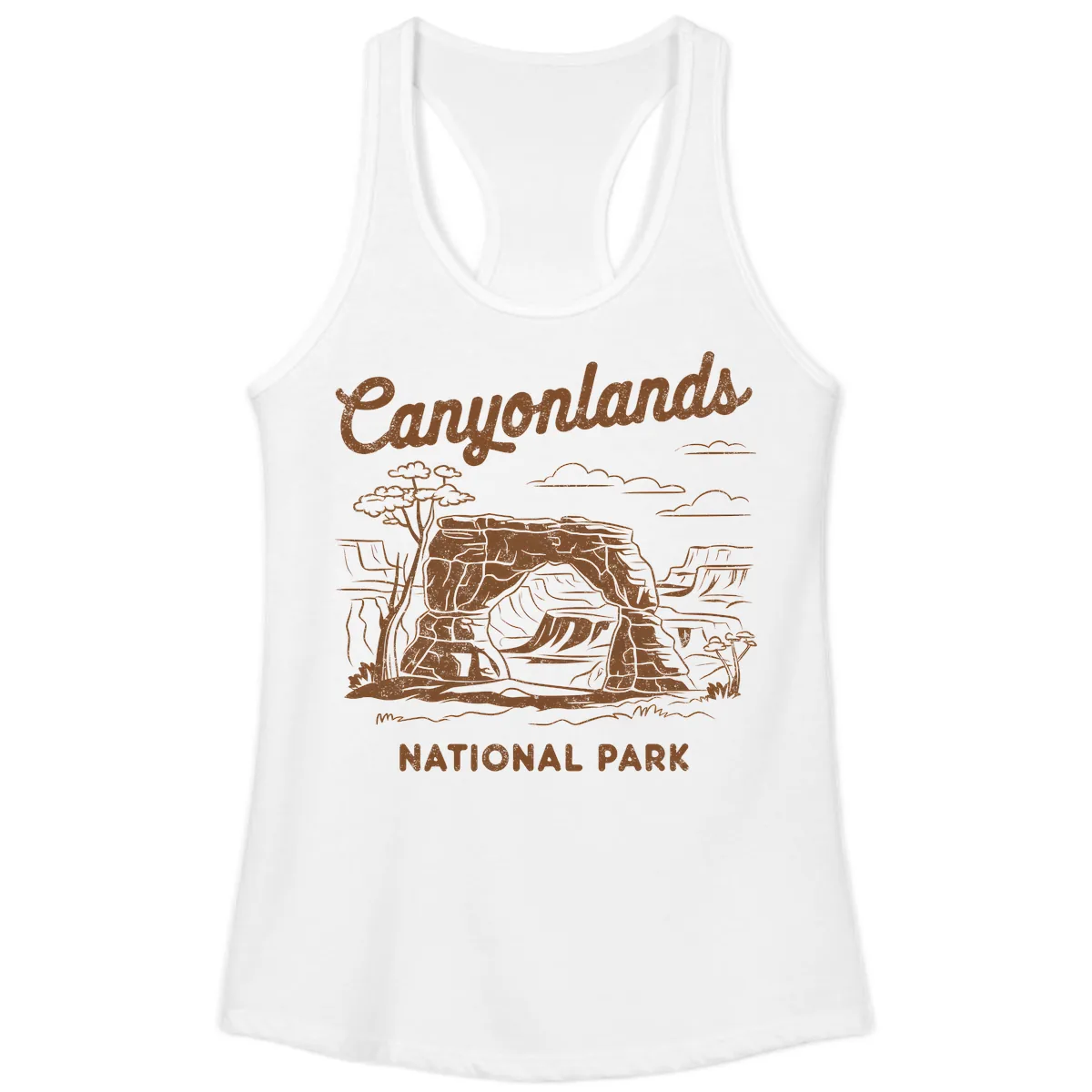 Canyonlands National Park Desert Vista Ladies Tank in White