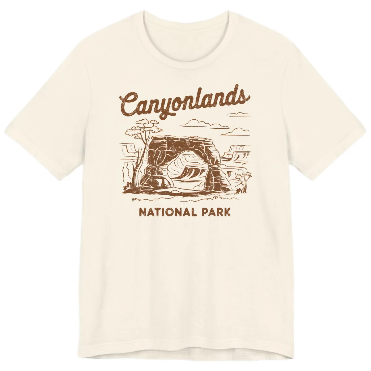 Canyonlands National Park Desert Vista Premium T-Shirt in Natural