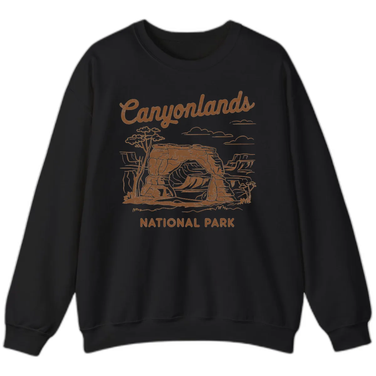 Canyonlands National Park Desert Vista Sweatshirt in Black