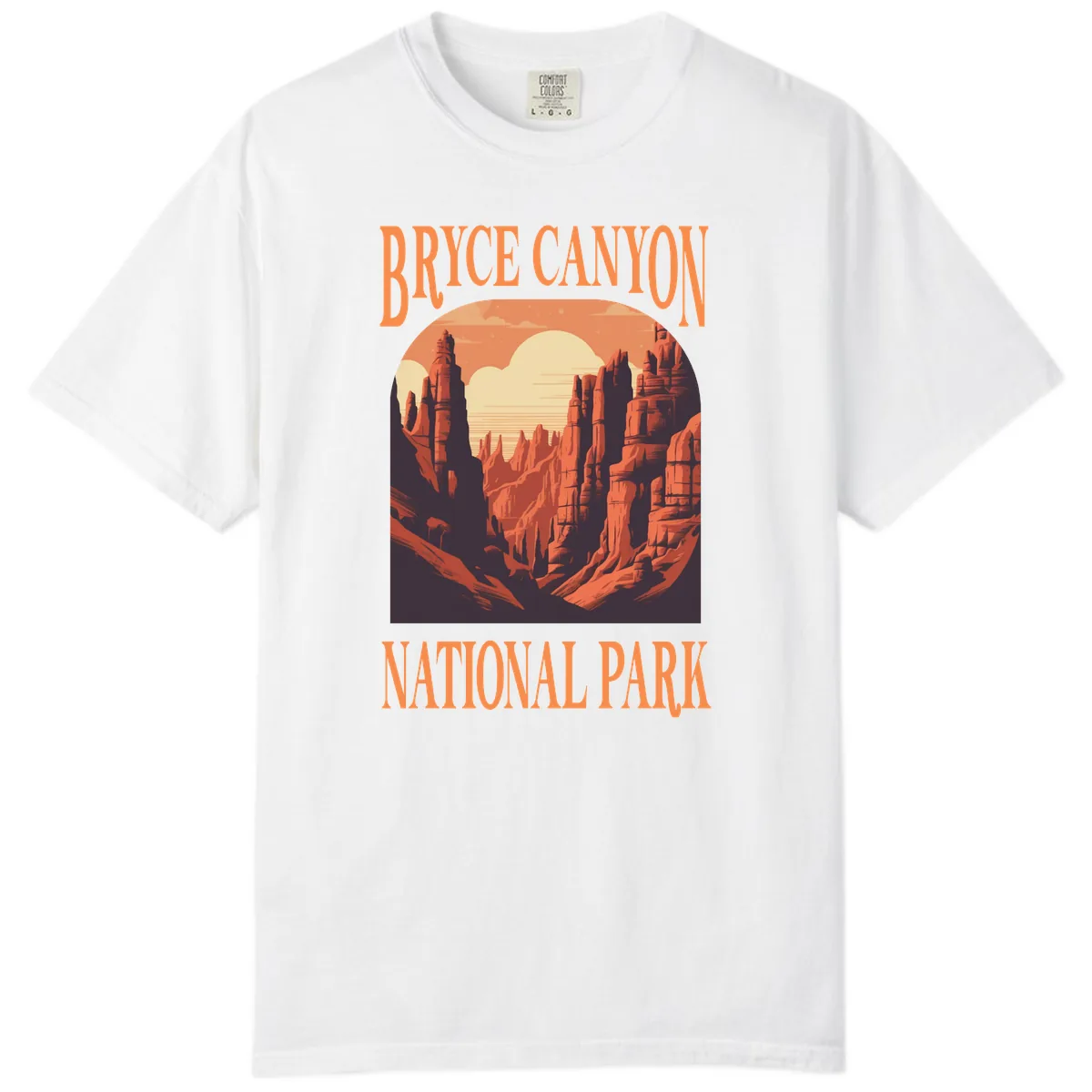 Bryce Canyon National Park Sunset Comfort Color in White