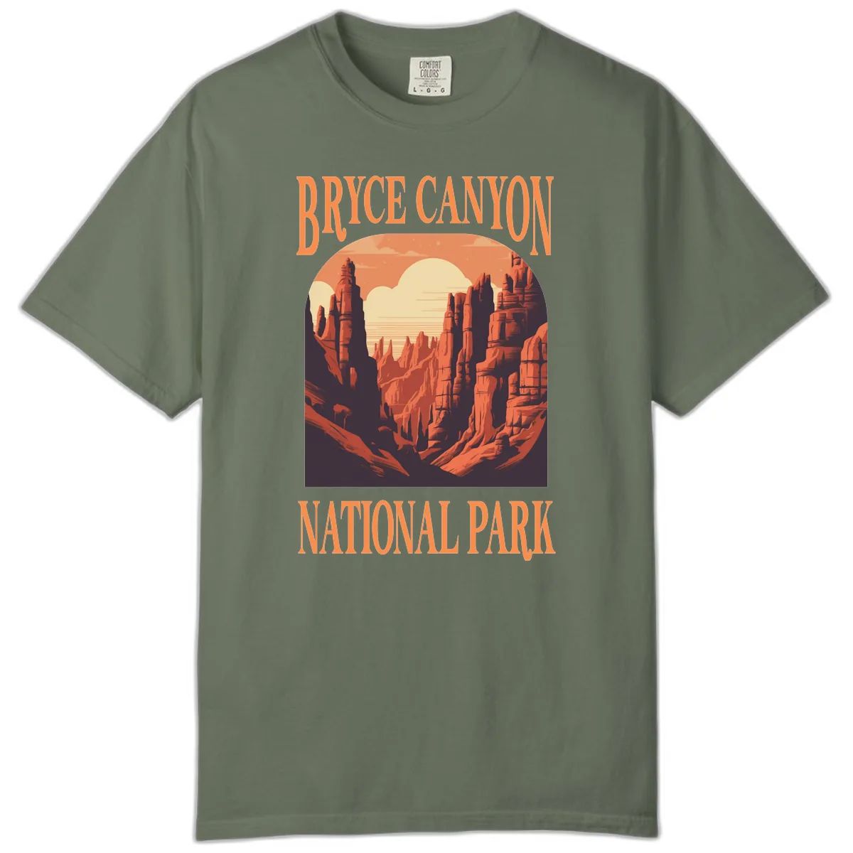 Bryce Canyon National Park Sunset Comfort Color in Moss