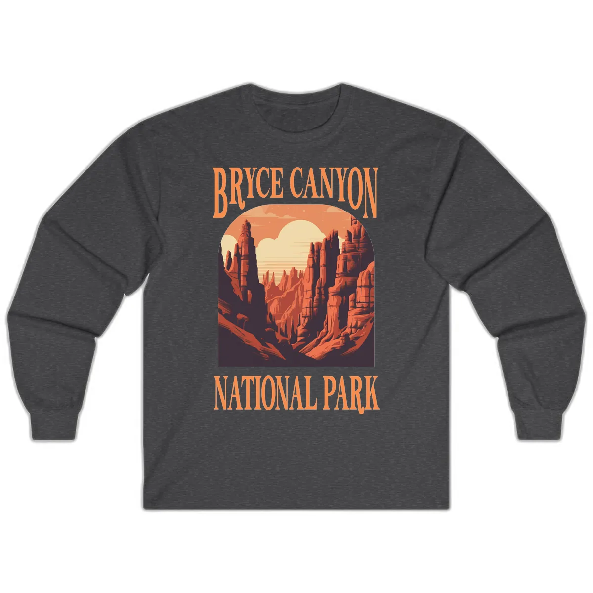 Bryce Canyon National Park Sunset Long Sleeve in Dark Heather