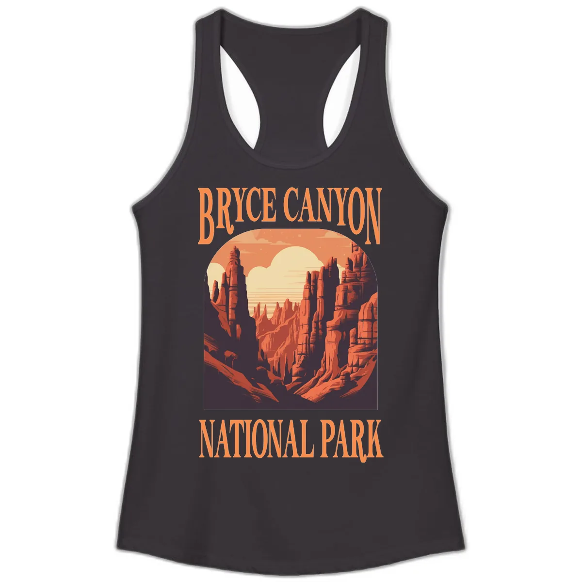 Bryce Canyon National Park Sunset Ladies Tank in Black