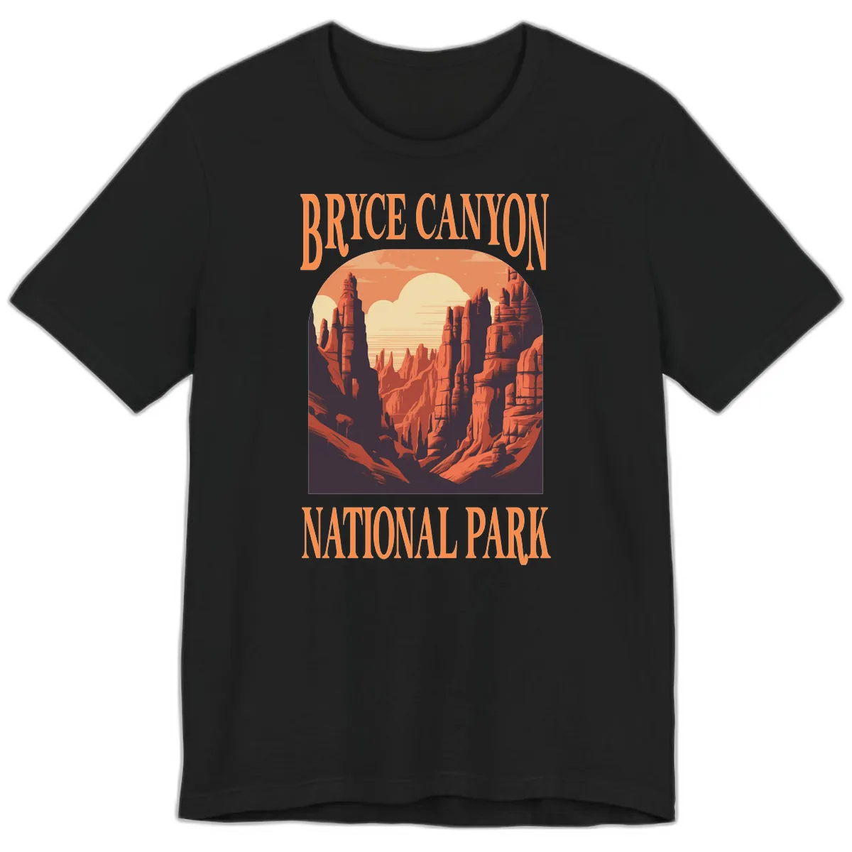 Bryce Canyon National Park Sunset Premium T-Shirt in Black