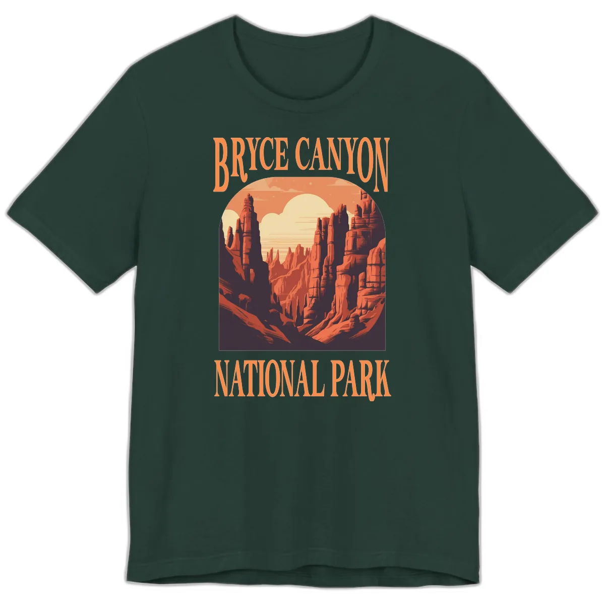 Bryce Canyon National Park Sunset Premium T-Shirt in Forest