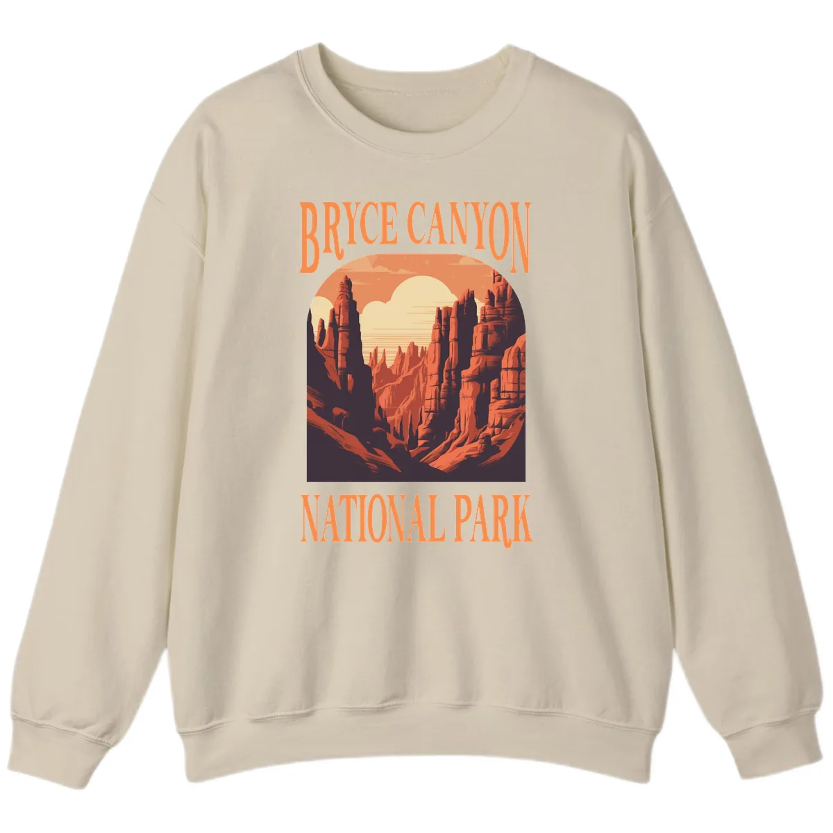 Bryce Canyon National Park Sunset Sweatshirt in Sand