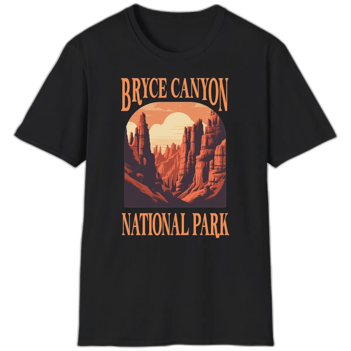 Bryce Canyon National Park Sunset T-Shirt in Black