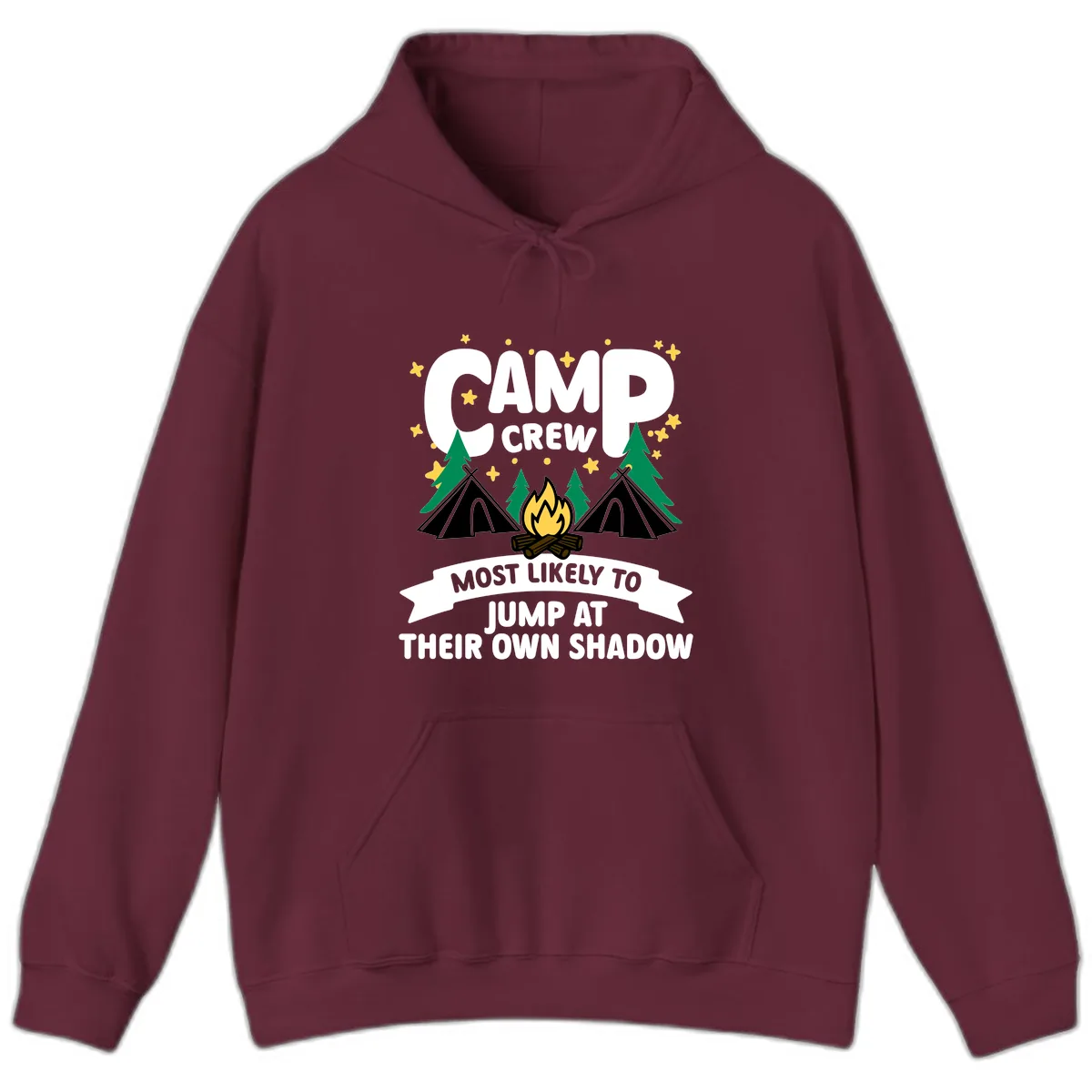 Camp Crew Shadow Jumpers Hoodie in Maroon