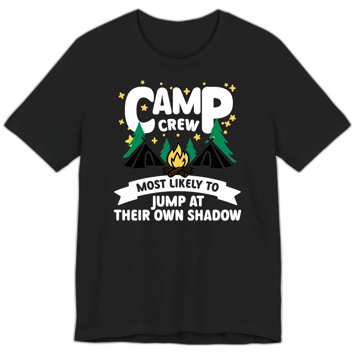 Camp Crew Shadow Jumpers Premium T-Shirt in Black