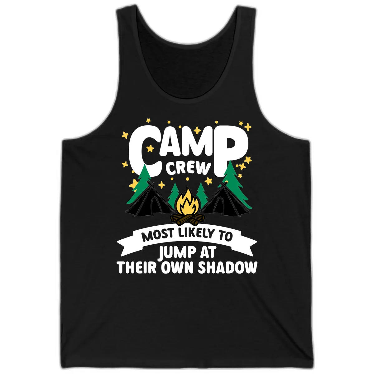 Camp Crew Shadow Jumpers Tank in Black