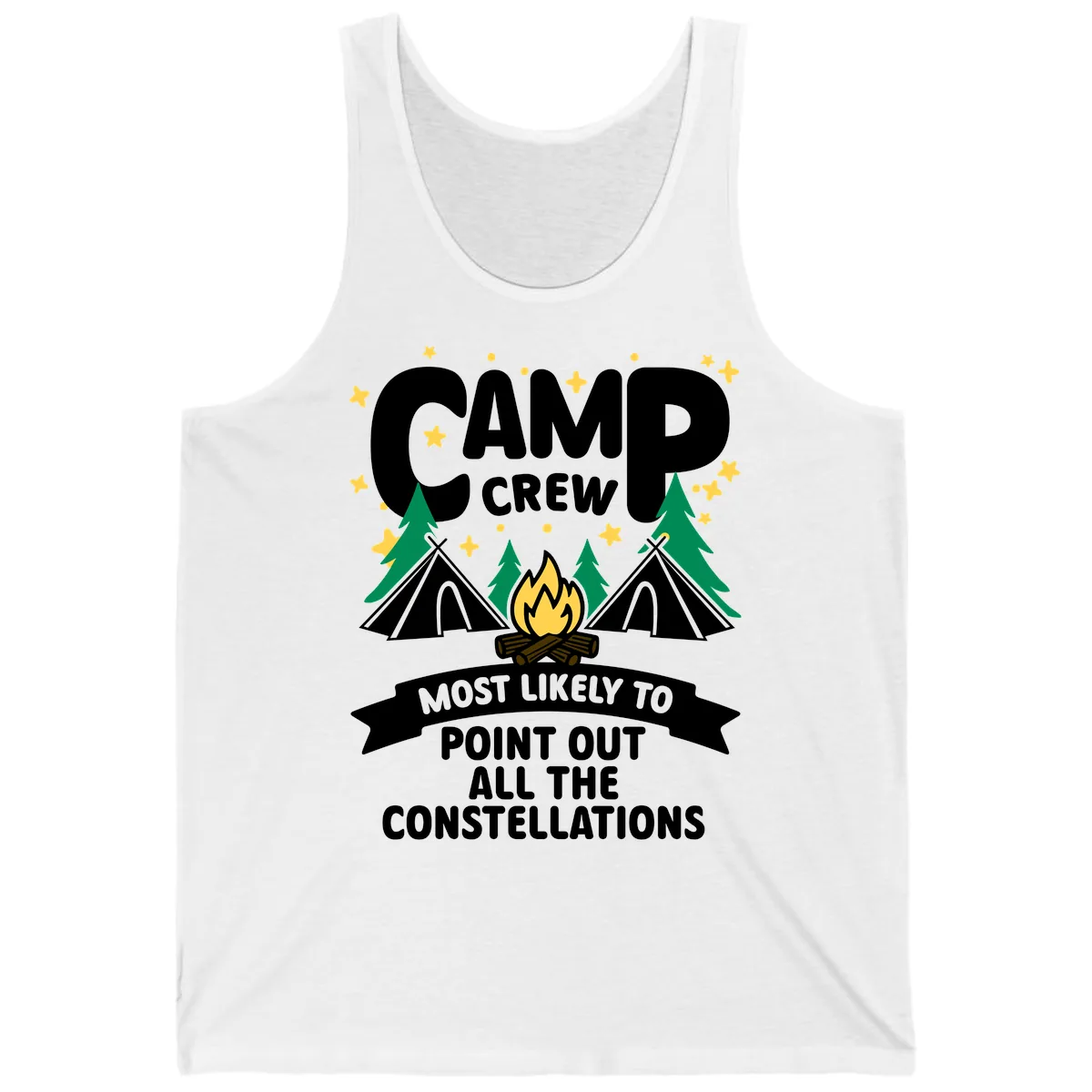 Camp Crew Constellation Guide Tank in White