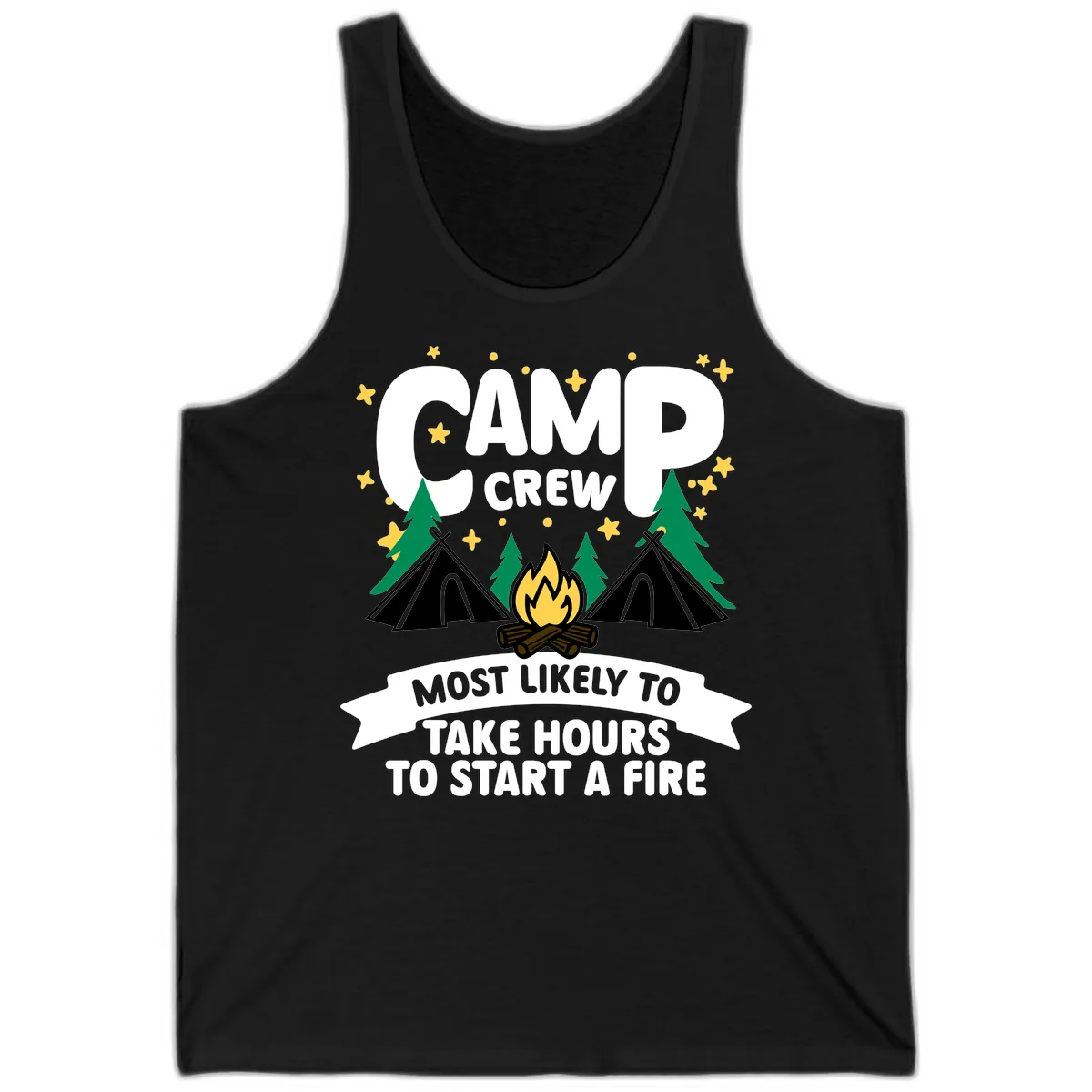 Camp Crew Most Likely To Take Hours Tank in Black