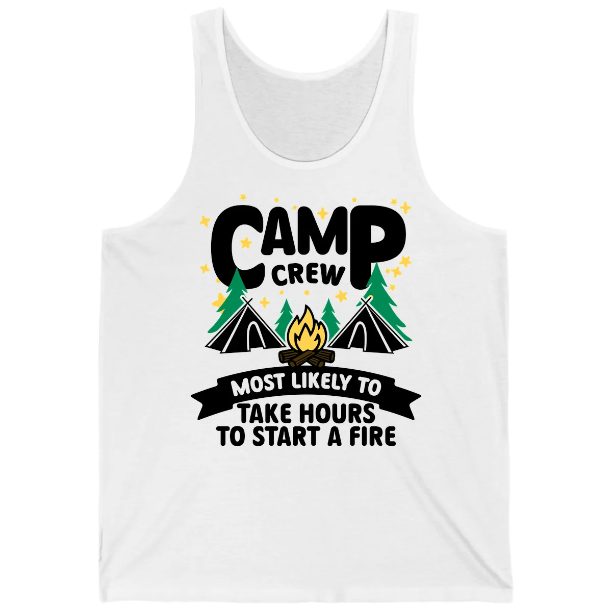 Camp Crew Most Likely To Take Hours Tank in White