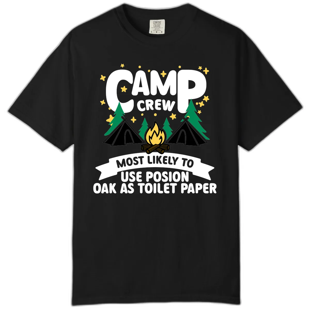 Camp Crew Posion Oak Toilet Paper Comfort Color in Black