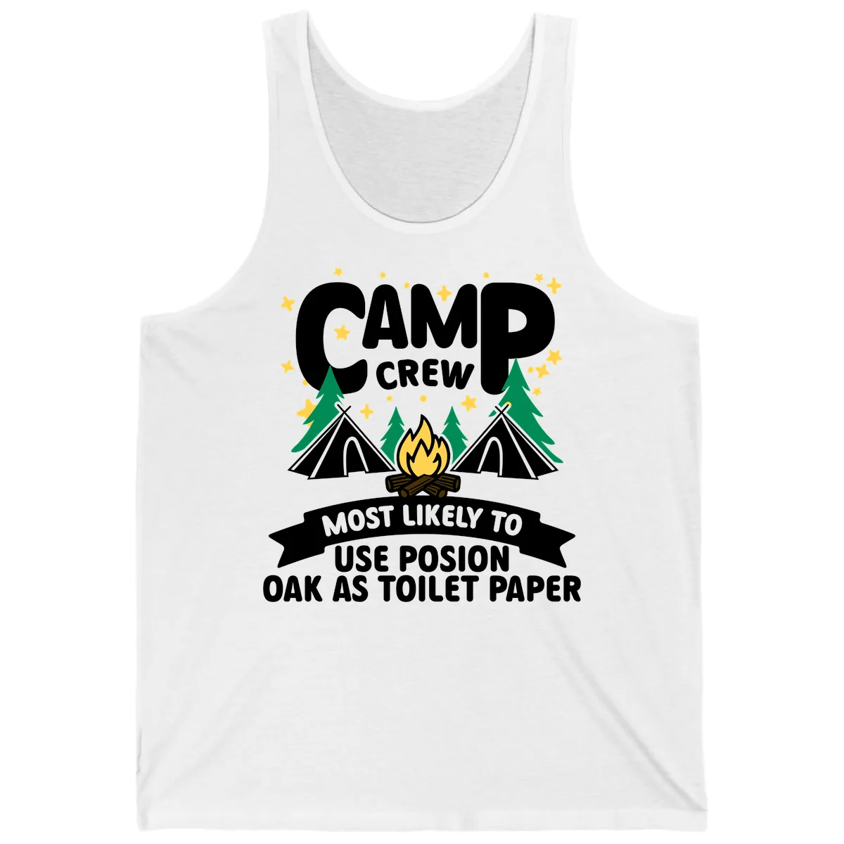 Camp Crew Posion Oak Toilet Paper Tank in White
