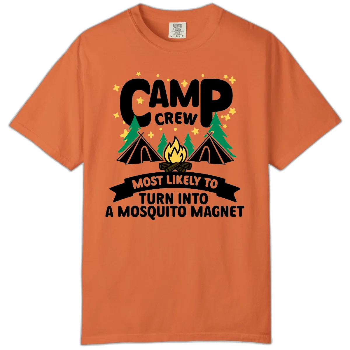 Camp Crew Mosquito Magnet Comfort Color in Burnt Orange