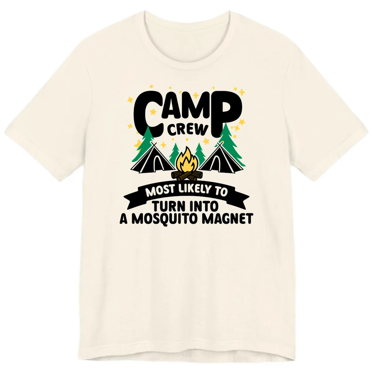 Camp Crew Mosquito Magnet Premium T-Shirt in Natural
