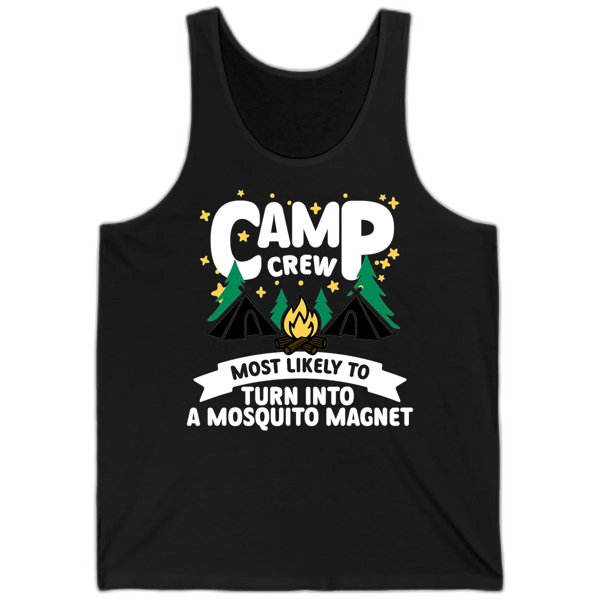 Camp Crew Mosquito Magnet Tank in Black