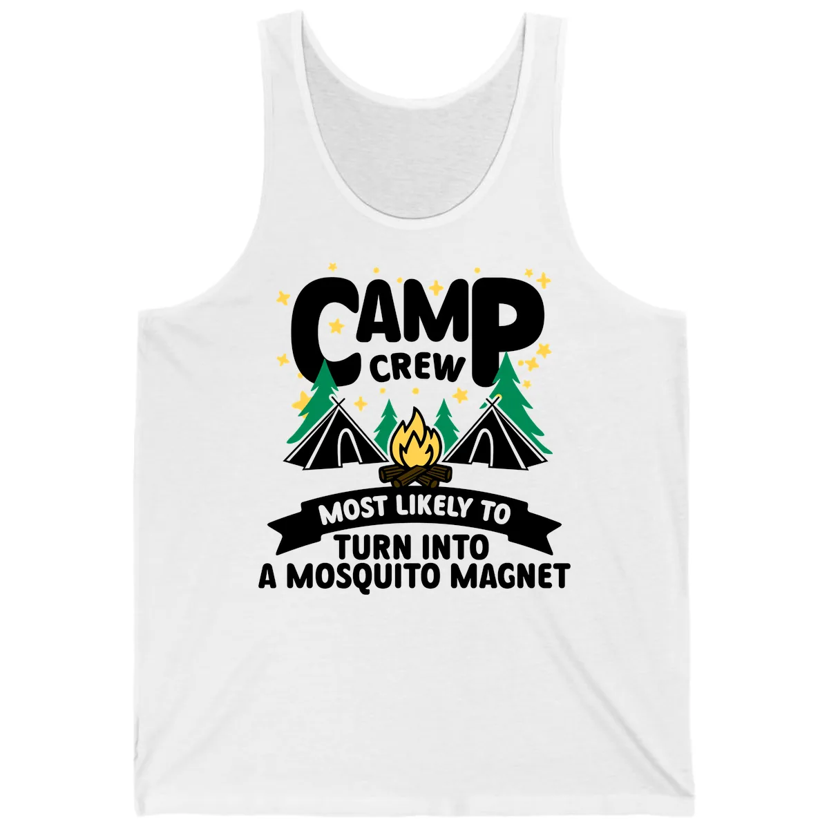 Camp Crew Mosquito Magnet Tank in White