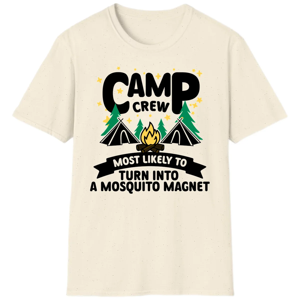 Camp Crew Mosquito Magnet T-Shirt in Natural