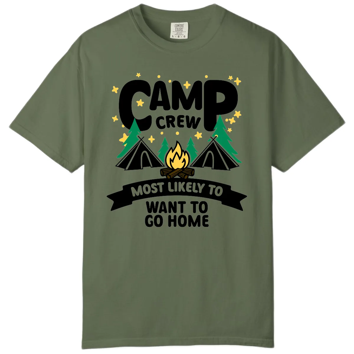 Camp Crew Most Likely To Want Home Comfort Color in Sage