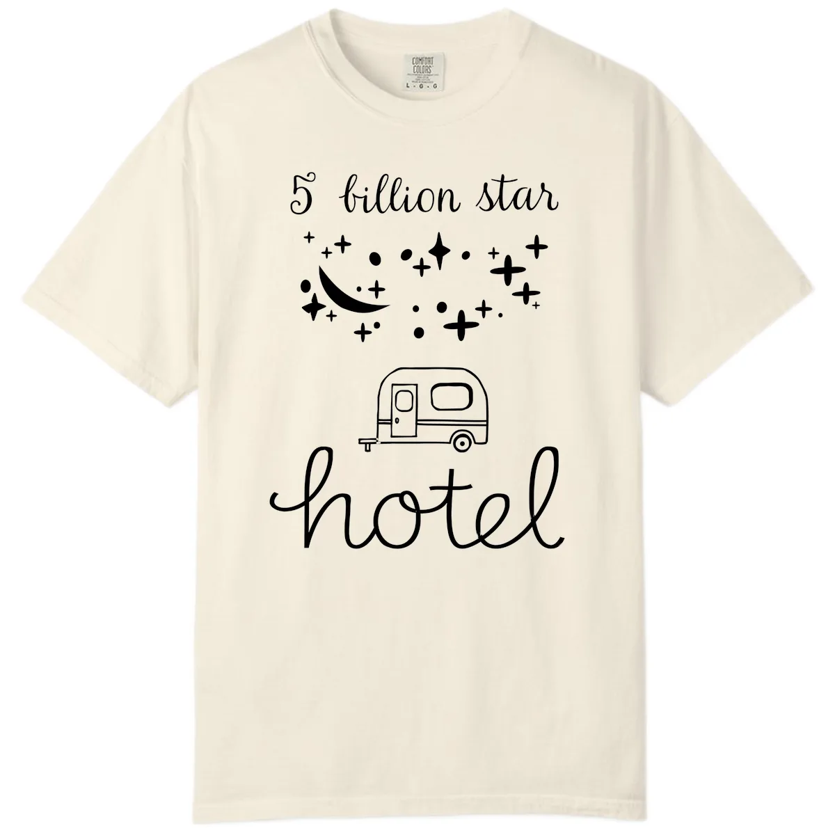 Five Billion Star Camper Hauled Comfort Color in Ivory