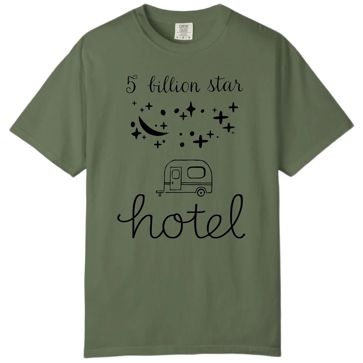 Five Billion Star Camper Hauled Comfort Color in Sage