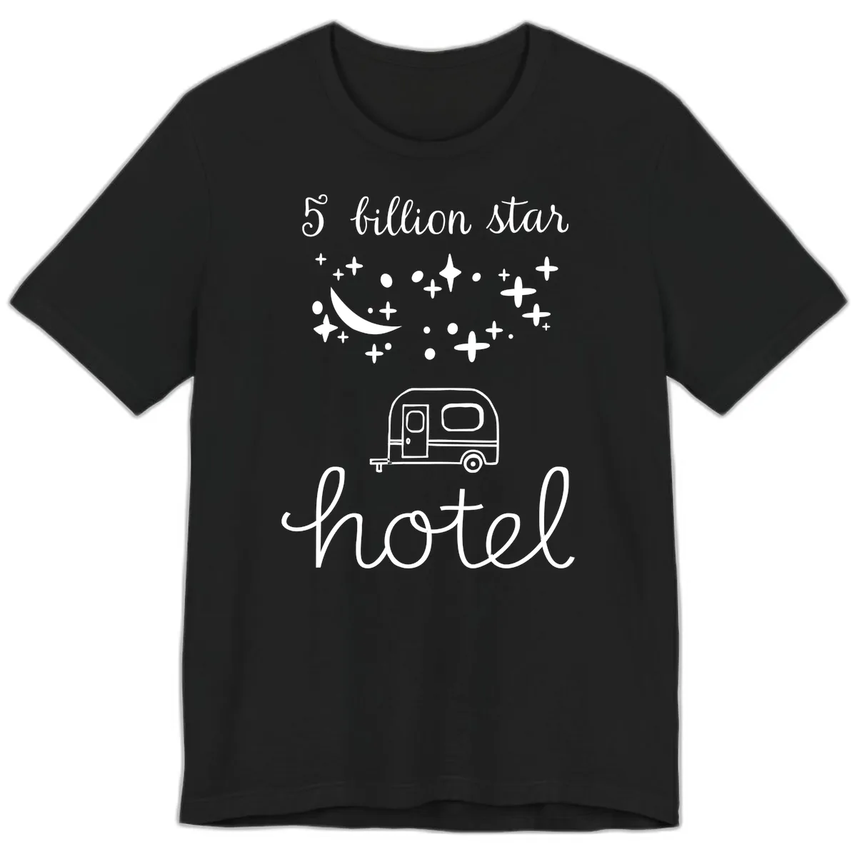 Five Billion Star Camper Hauled Premium T-Shirt in Black