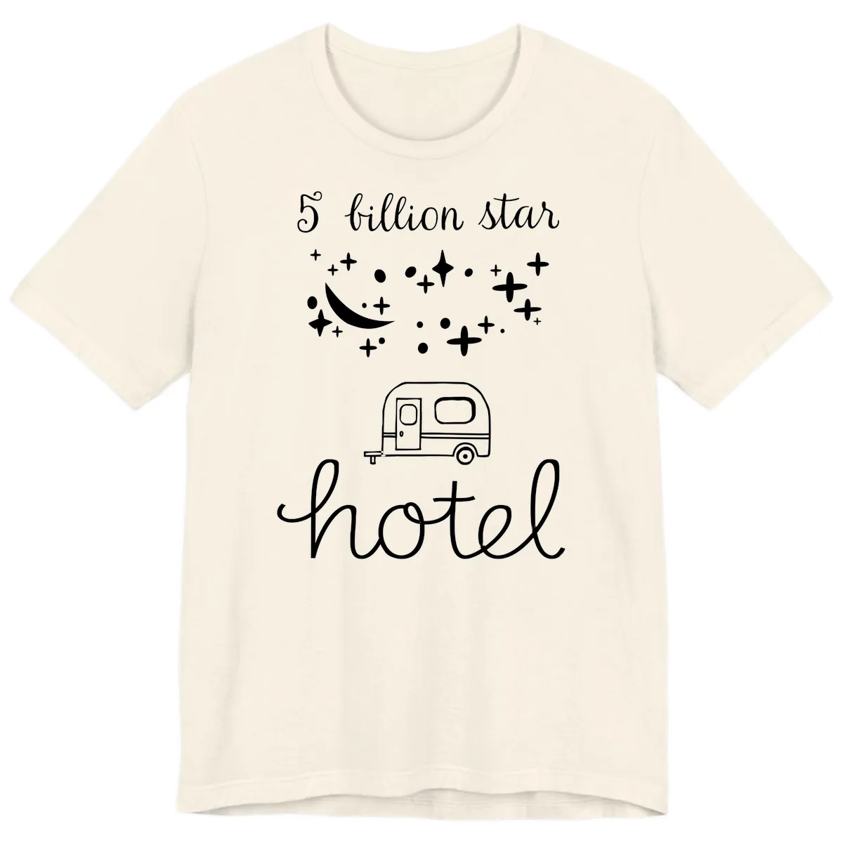 Five Billion Star Camper Hauled Premium T-Shirt in Natural