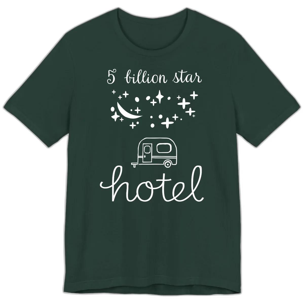 Five Billion Star Camper Hauled Premium T-Shirt in Forest