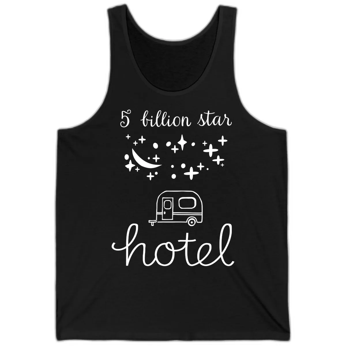 Five Billion Star Camper Hauled Tank in Black