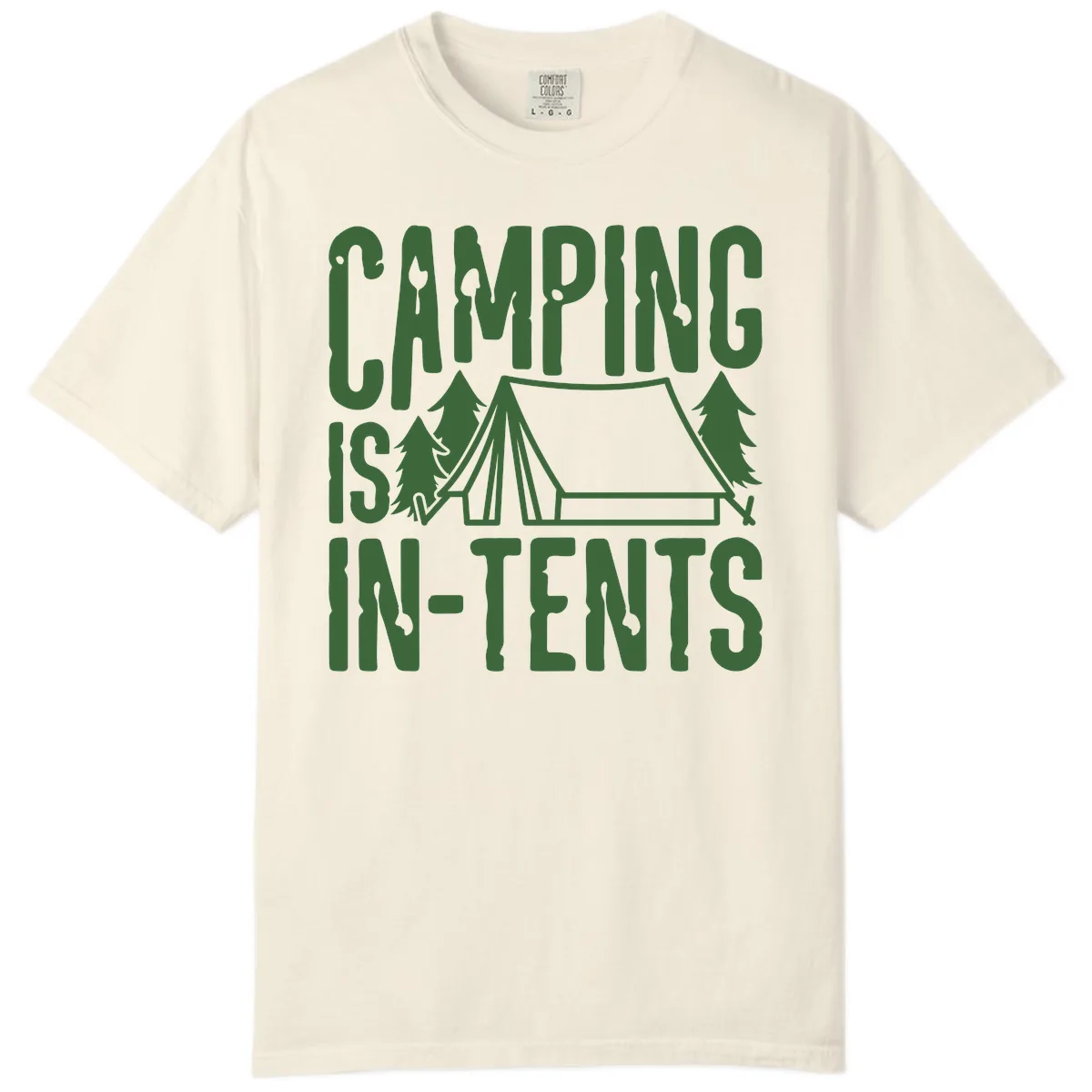 Camping Is In-Tents Comfort Color in Ivory