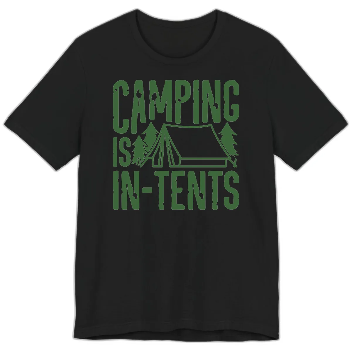 Camping Is In-Tents Premium T-Shirt in Black